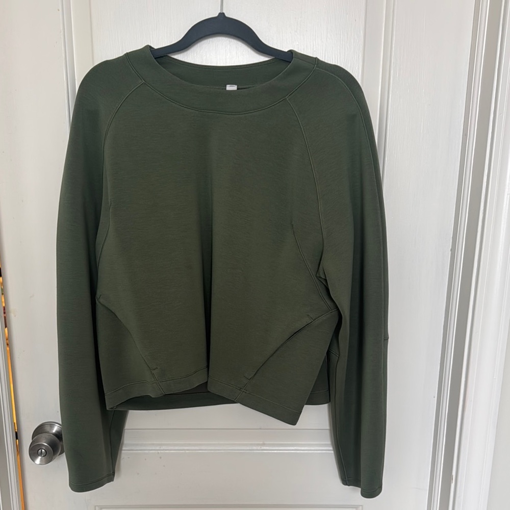Lululemon Athletica Green Knit Crew Neck Sweater